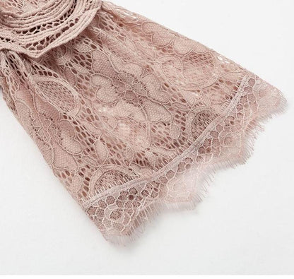Live in My Terms Lace Blouse - Incarnadine Pink