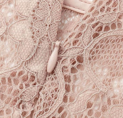 Live in My Terms Lace Blouse - Incarnadine Pink