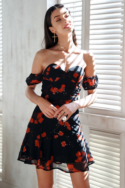 Honey Avenue Mini Dress - Black