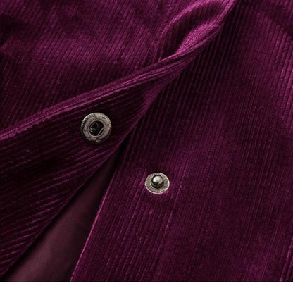 Shay Corduroy Jacket - Purple