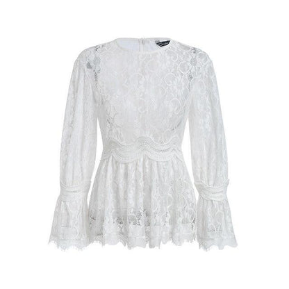 Live in My Terms Lace Blouse - Incarnadine Pink