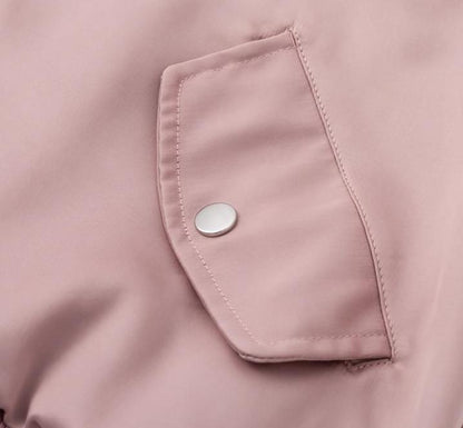 Little Pink Lies Satin Jacket - Pink