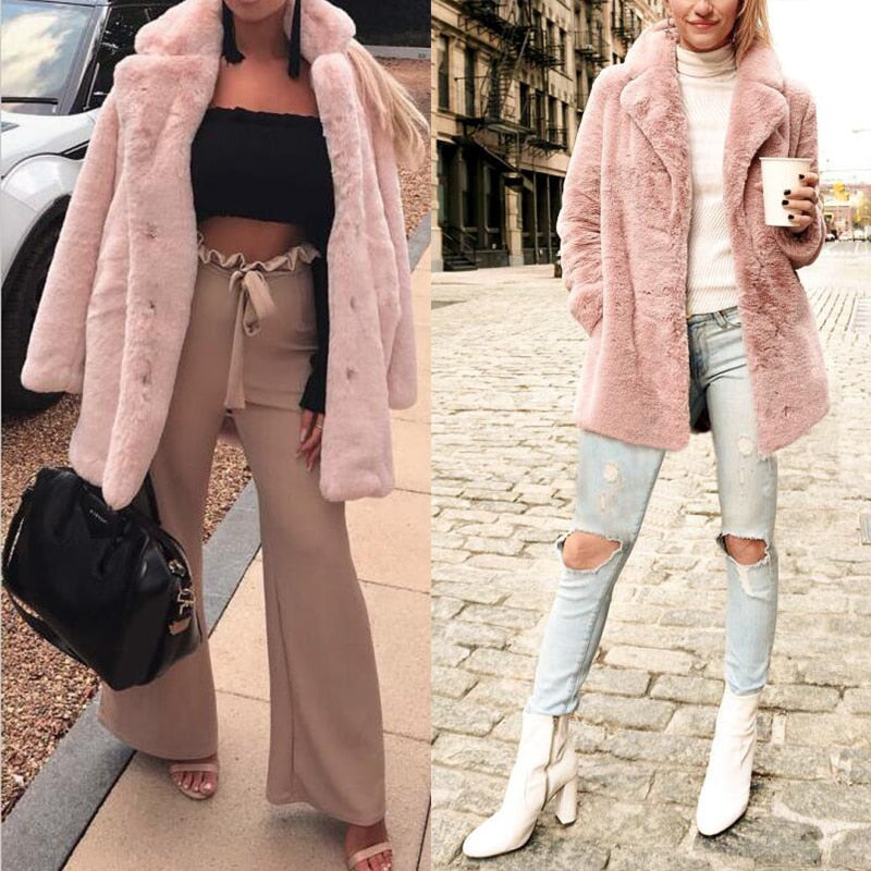 Gucci Girl Faux Fur Coat -