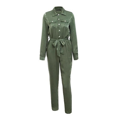 In Love Forever High Collar Jumpsuit - Fresh Pink