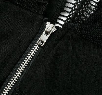 High End Life Mesh Jumpsuit - Black