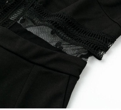 High End Life Mesh Jumpsuit - Black