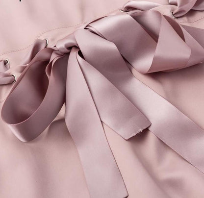 Little Pink Lies Satin Jacket - Pink
