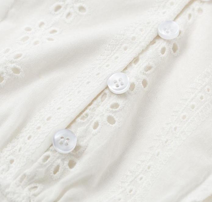 Forever 16 Embroidered Blouse - Soft Beige