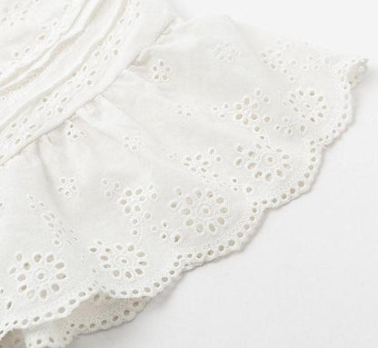 Forever 16 Embroidered Blouse - Soft Beige