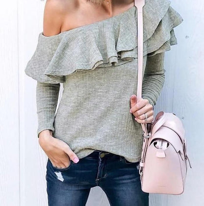 Sweet Wishes Slim Fit Knitted Blouse - Pink
